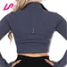 cropped zip up athletic jacket